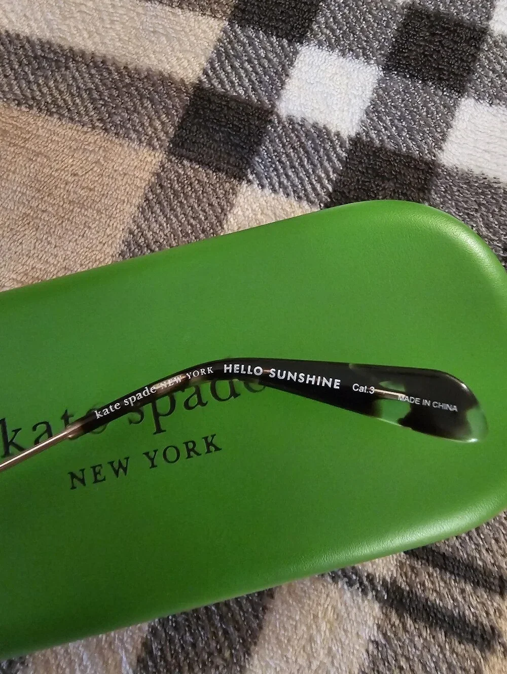 kate spade Women's Silver Frame Sunglasses - Brown Lenses